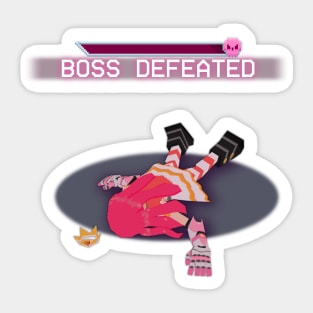 BOSS DEFEATED Sticker